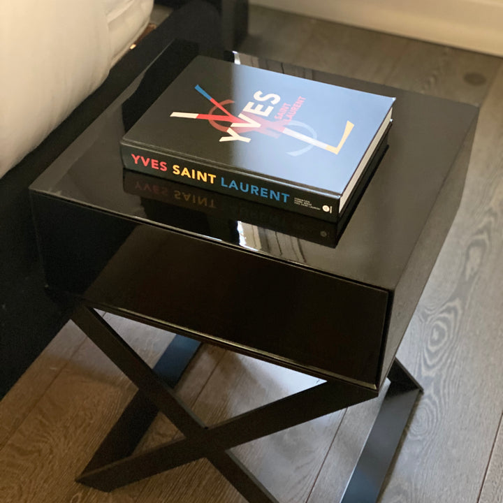 X-Leg Bedside Table